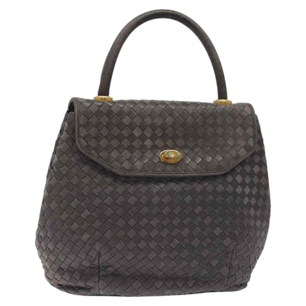 Bally Leather Handbag Gray